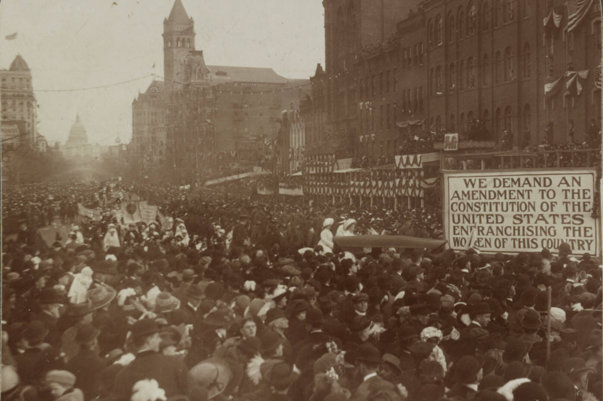 Woman Suffrage Parade, Washington, DC 1913. Collections of the Library of Congress (https://www.loc.gov/item/2013648100/)