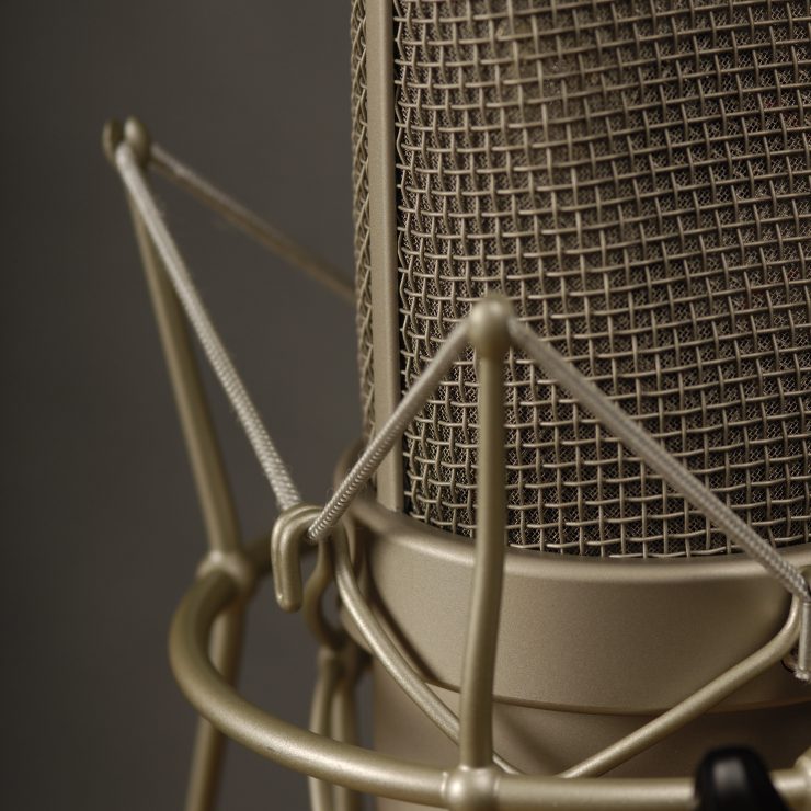 close up shot of a microphone